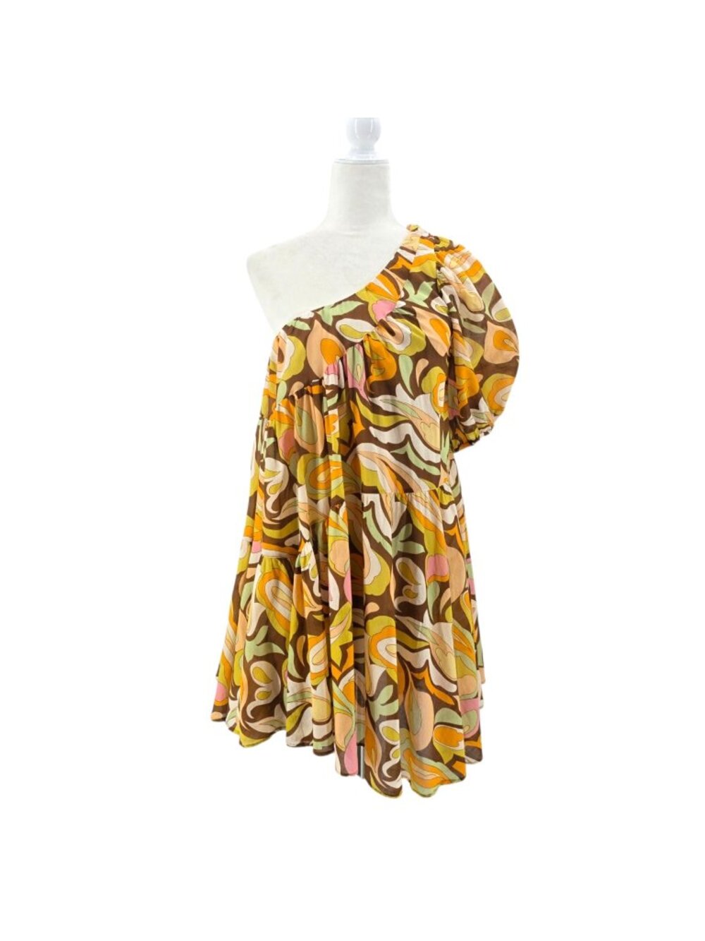 Devotion Twins Anthropologie Womens Small Dress Vithouri One Shoulder Mini Dress